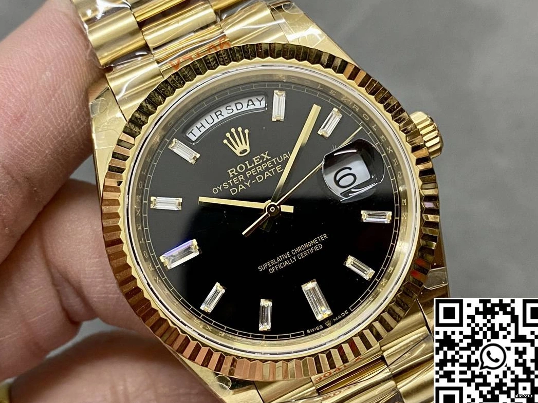 Day Diamond Date Factory Steel Black QF Hourmarker Rolex M228238-0059 v5 Dial Tungsten 0831